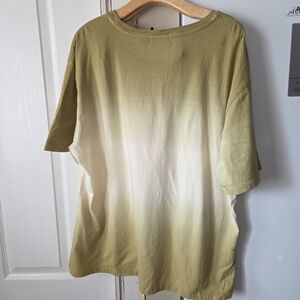 Green and White Ombre T-Shirt